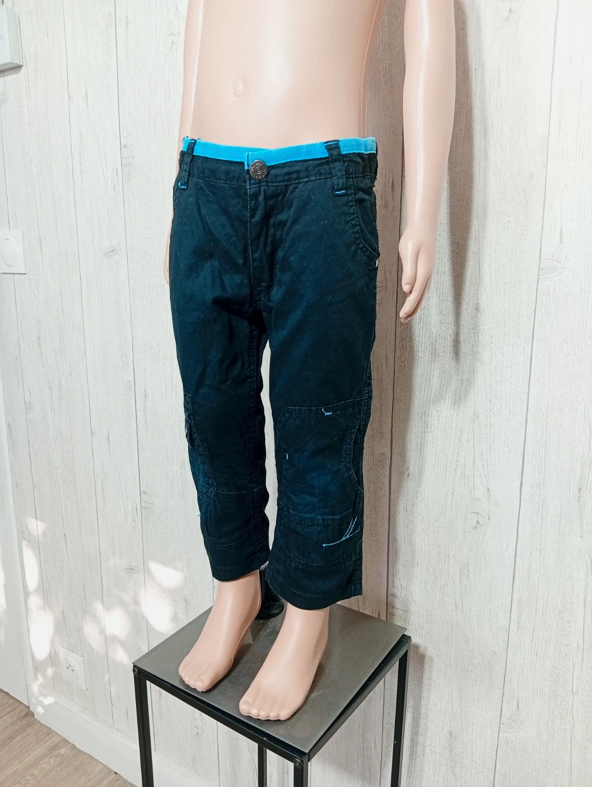 Pantalon garçon - taille 5 ans (110 cm) - orchestra - couleur noir et bleu clair – Orchestra – taille 5 ans / 110 cm 5