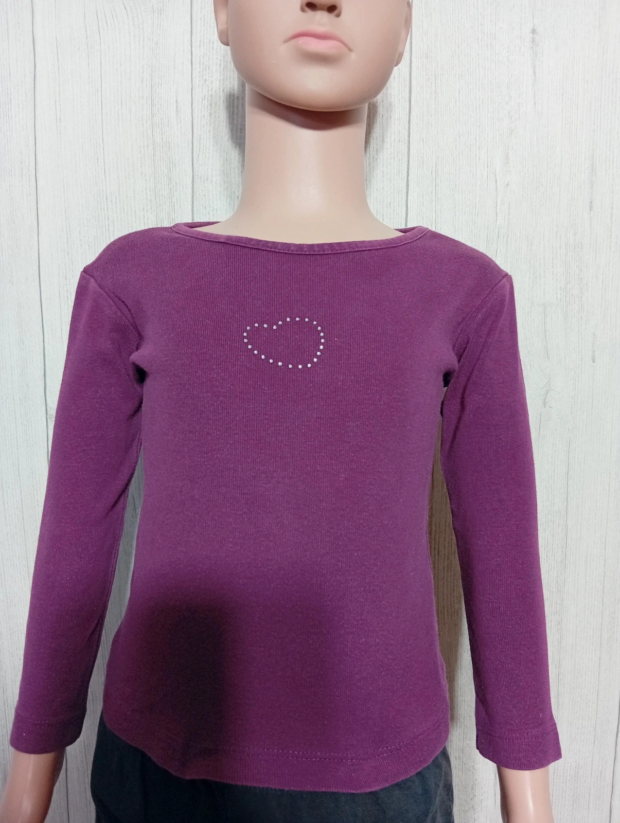 T-shirt manche longue fille- taille 2 ans - inextenso- couleur violet – In Extenso – taille 24-36 mois / 92 cm 2