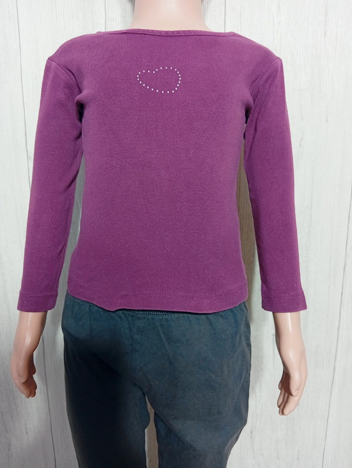T-shirt manche longue fille- taille 2 ans - inextenso- couleur violet – In Extenso – taille 24-36 mois / 92 cm 3