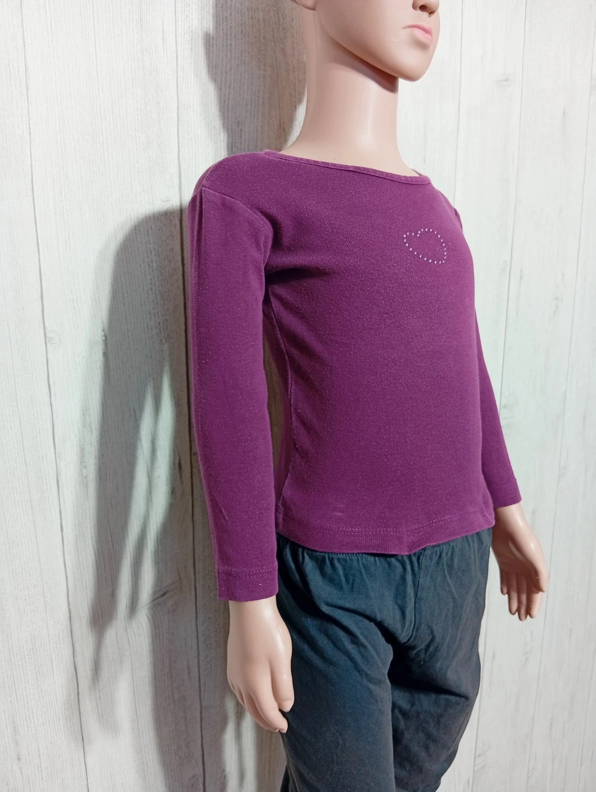 T-shirt manche longue fille- taille 2 ans - inextenso- couleur violet – In Extenso – taille 24-36 mois / 92 cm 4