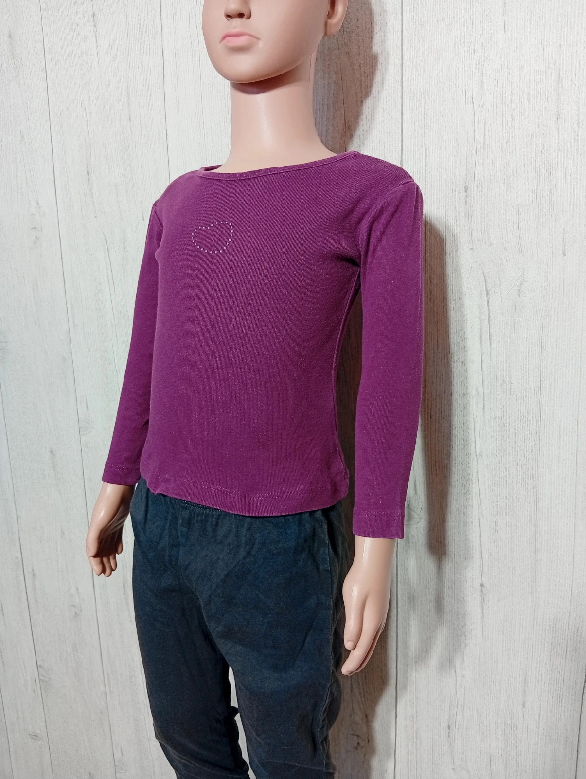 T-shirt manche longue fille- taille 2 ans - inextenso- couleur violet – In Extenso – taille 24-36 mois / 92 cm 5