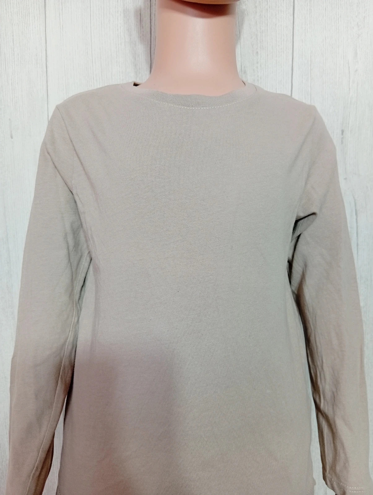 T-shirt manche longue garçon - taille 6 ans (116 cm) - la halle - couleur beige – La Halle – taille 6 ans / 116 cm 2