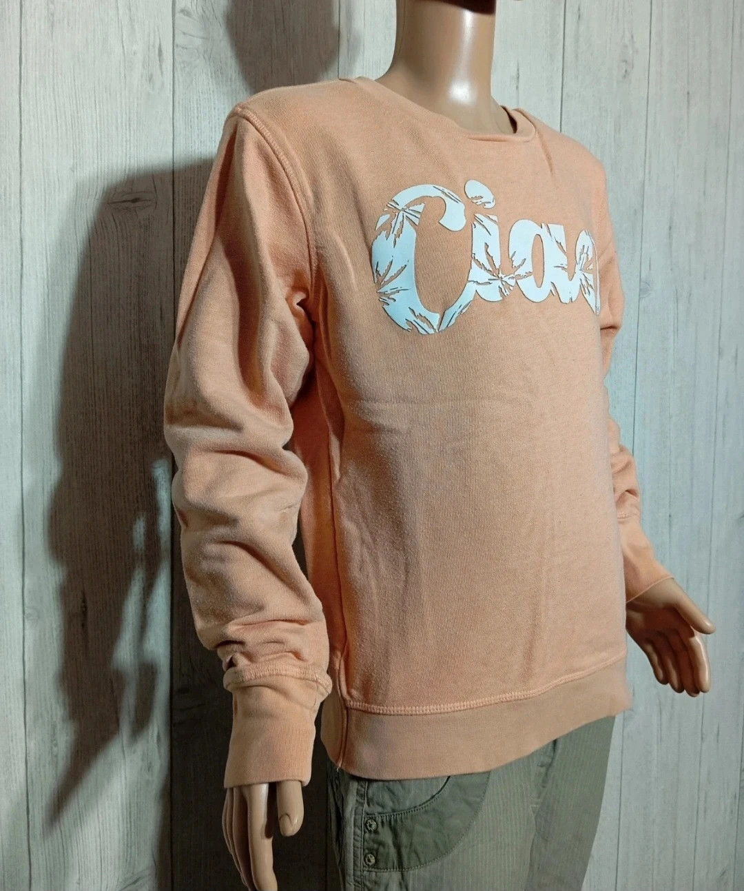 Pull manches longues fille - Taille 12 ans (152 cm) - tape a loeil - Couleur abricot et blanc – Tape à l'œil – taille 12 ans / 152 cm 4