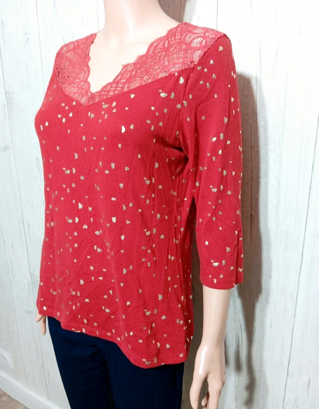 Blouse manche longue fille - Taille S/36 - Grain de malice - couleur rouge – Grain de Malice – taille S / 36 / 8 5