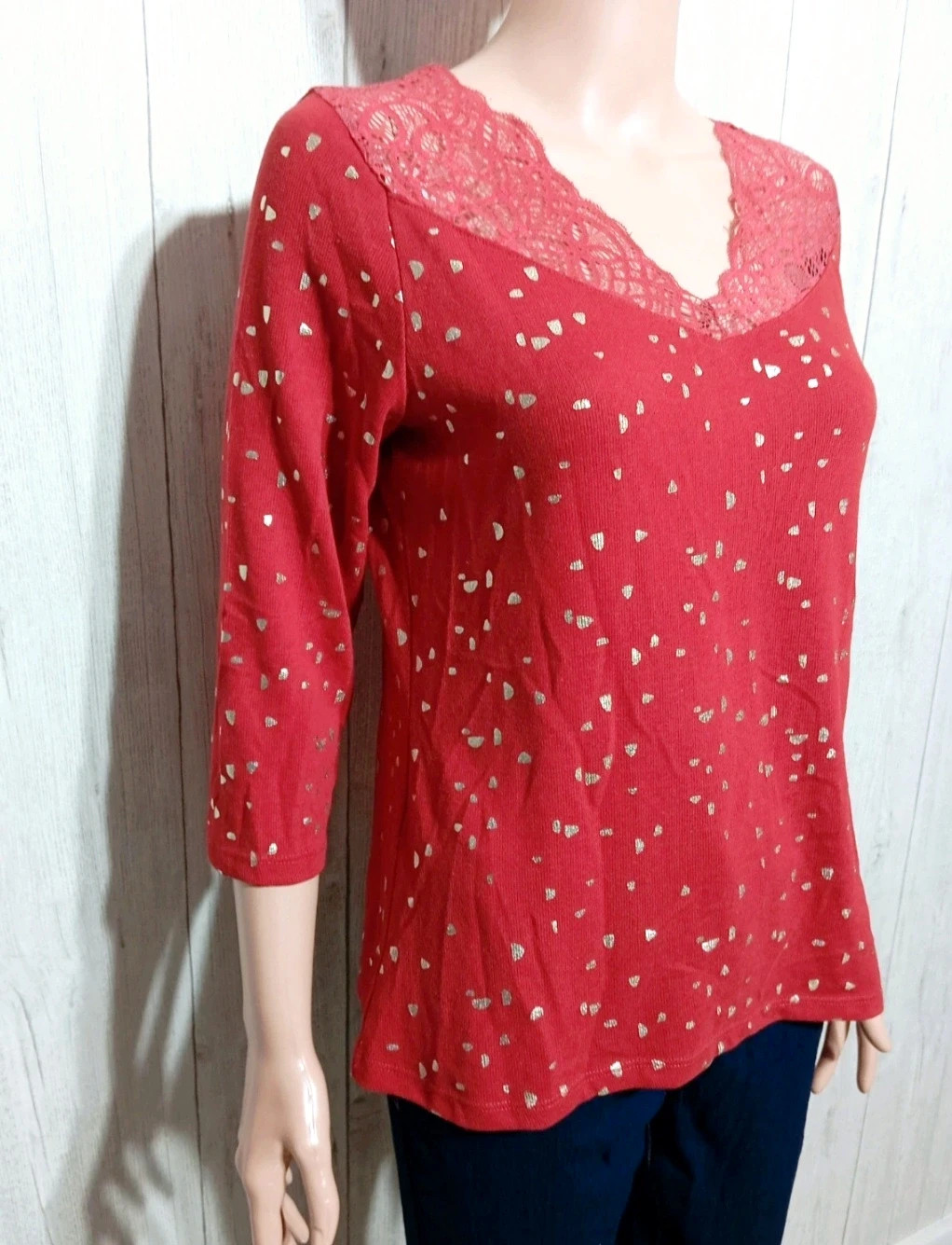 Blouse manche longue fille - Taille S/36 - Grain de malice - couleur rouge – Grain de Malice – taille S / 36 / 8 4