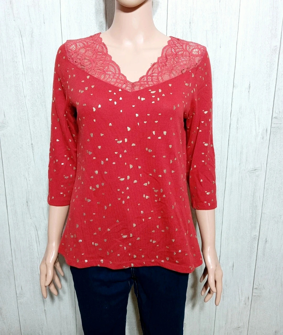 Blouse manche longue fille - Taille S/36 - Grain de malice - couleur rouge