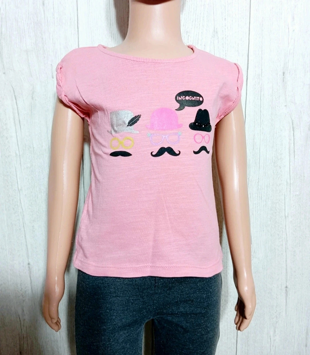 T-shirt manche courte fille - Taille 3 ans ( 98 cm) - orchestra - couleur rose – Orchestra – taille 3 ans / 98 cm