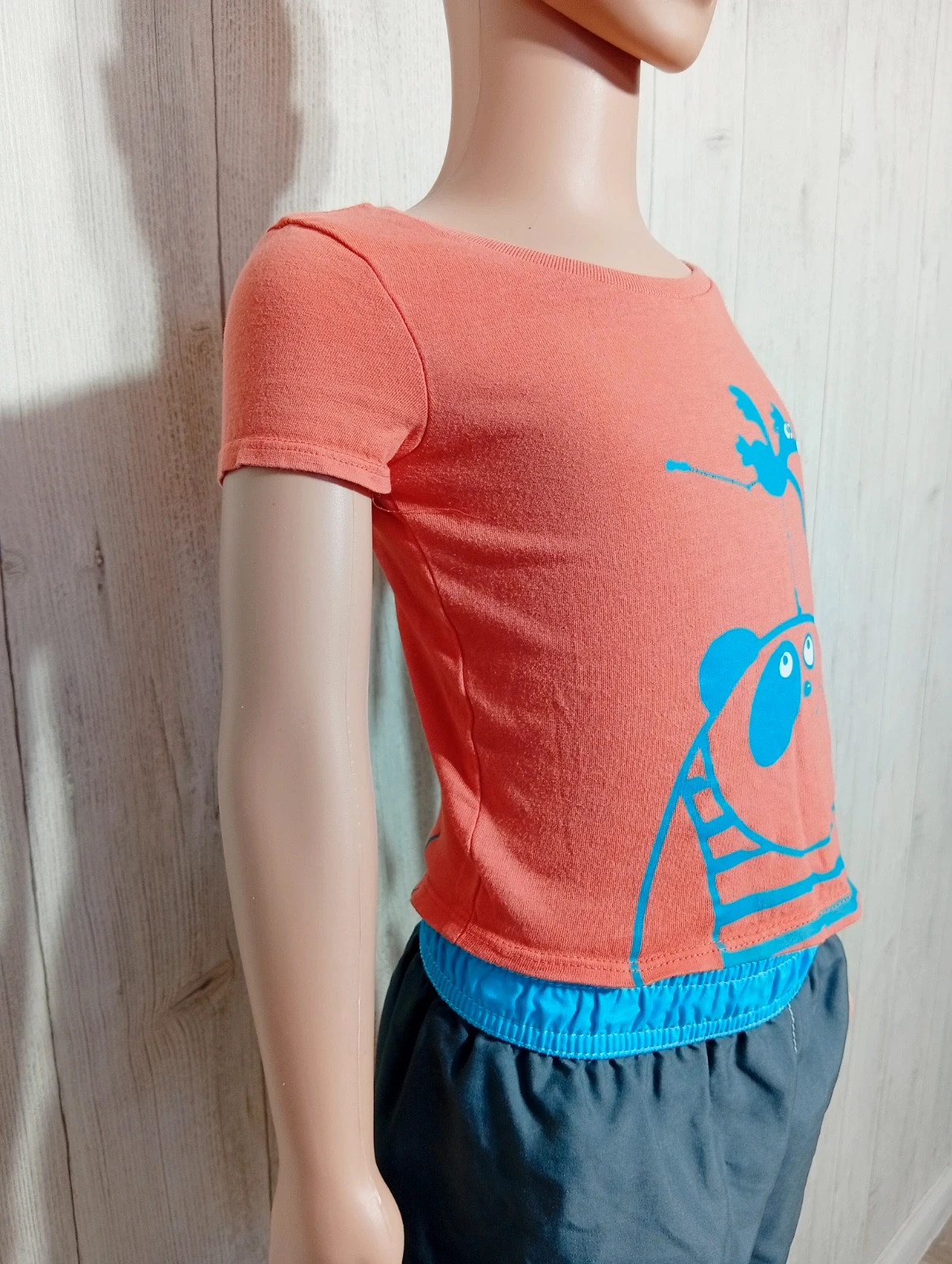T-shirt manche courte fille - taille 2 ans (;82/88 cm- decathlon - couleur corail et vert – Decathlon – taille 18-24 mois / 86 cm 4