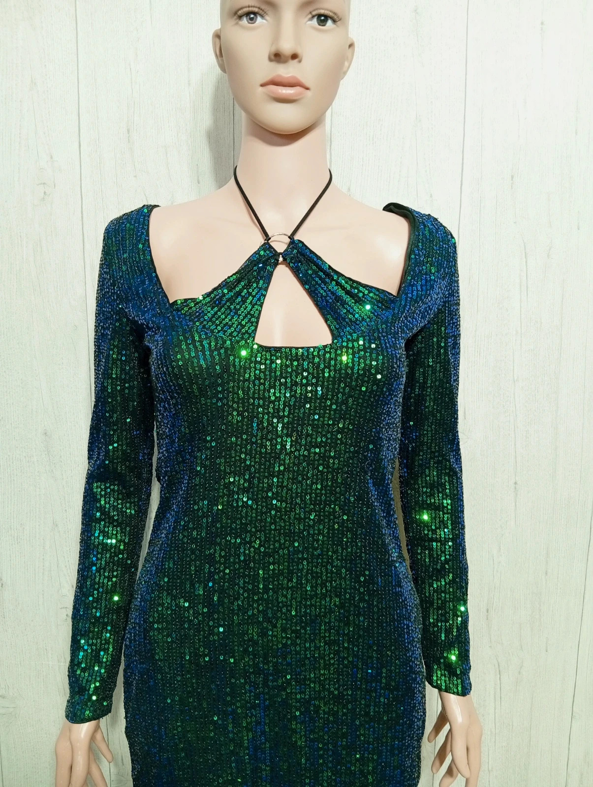 Robe femme - taille S/36- shein - couleur vert – Shein – taille S / 36 / 8 2