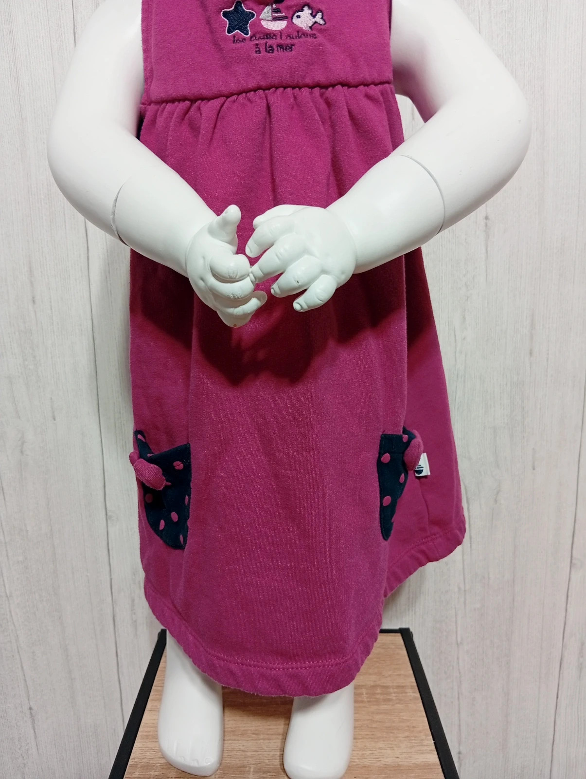 Robe fille - taille 2 ans - Hublot - couleur fushia noir – Hublot – taille 24-36 mois / 92 cm 3