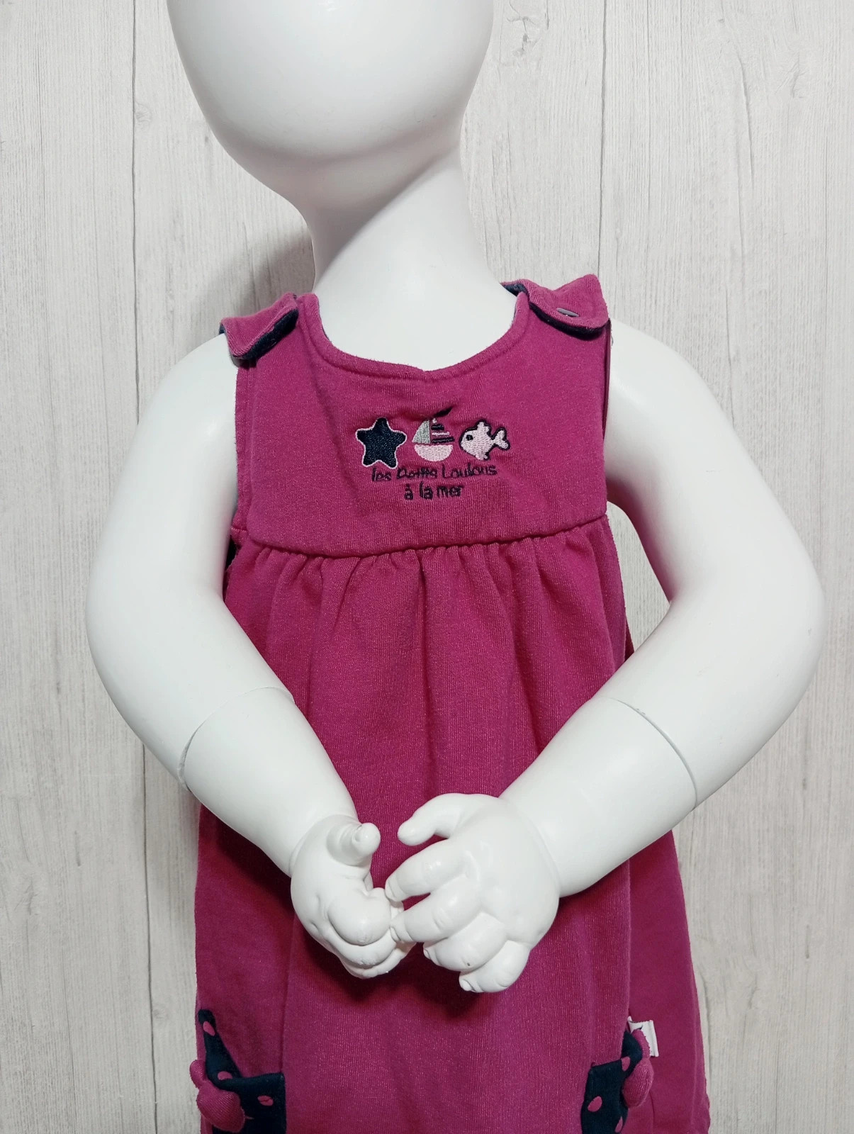 Robe fille - taille 2 ans - Hublot - couleur fushia noir – Hublot – taille 24-36 mois / 92 cm 2