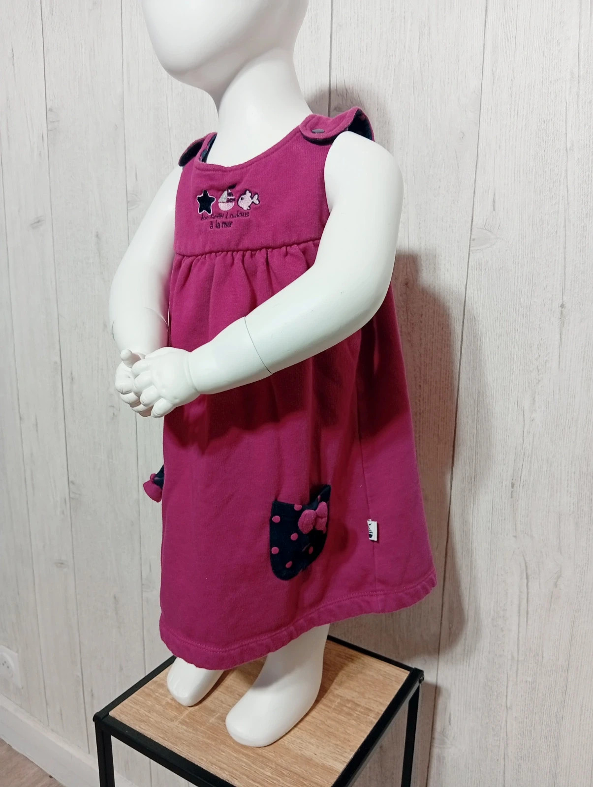 Robe fille - taille 2 ans - Hublot - couleur fushia noir – Hublot – taille 24-36 mois / 92 cm 5