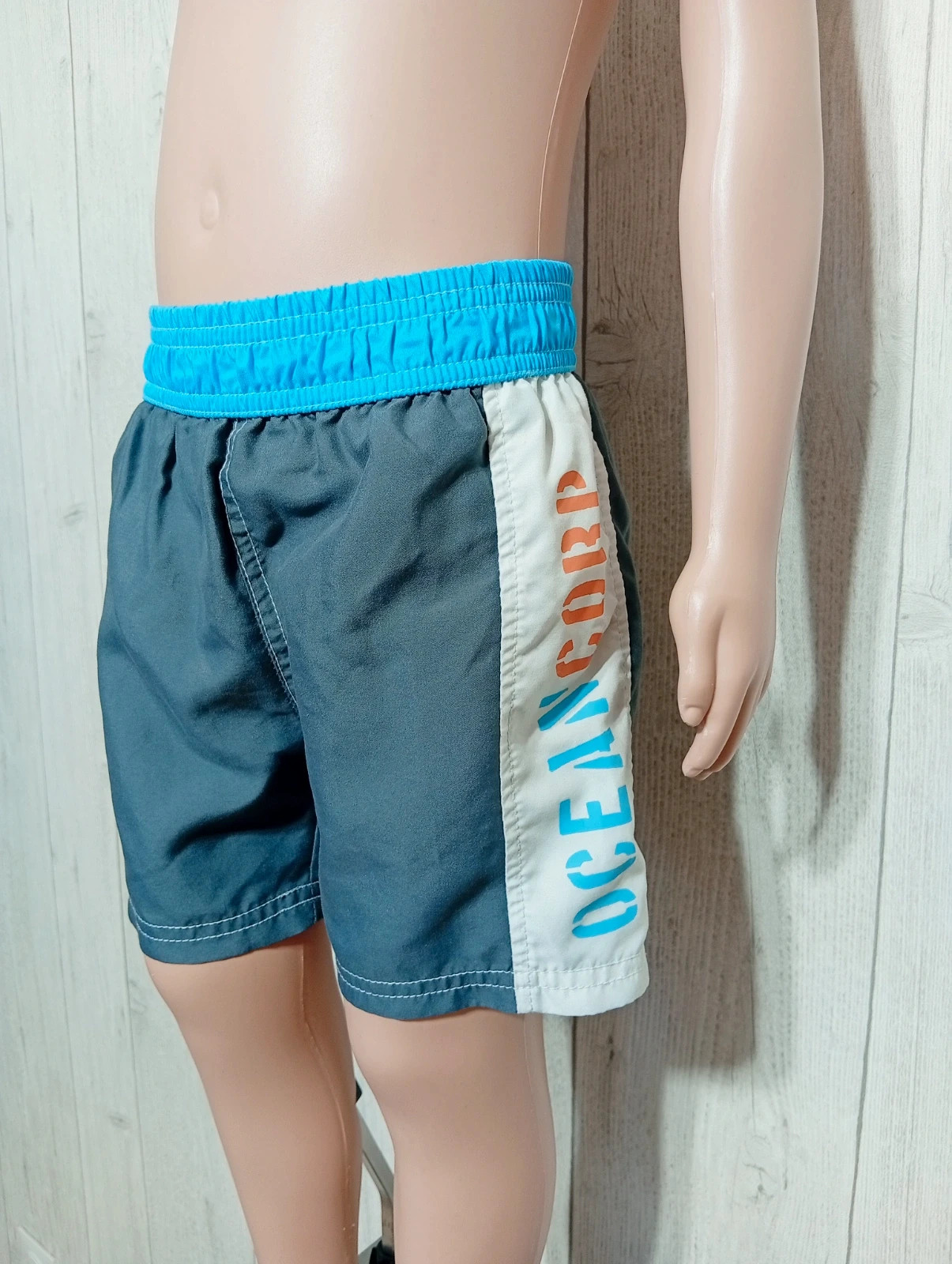 Short de bain garçon - taille 4 ans - couleur bleu et gris – Ocean – taille 4 ans / 104 cm 3