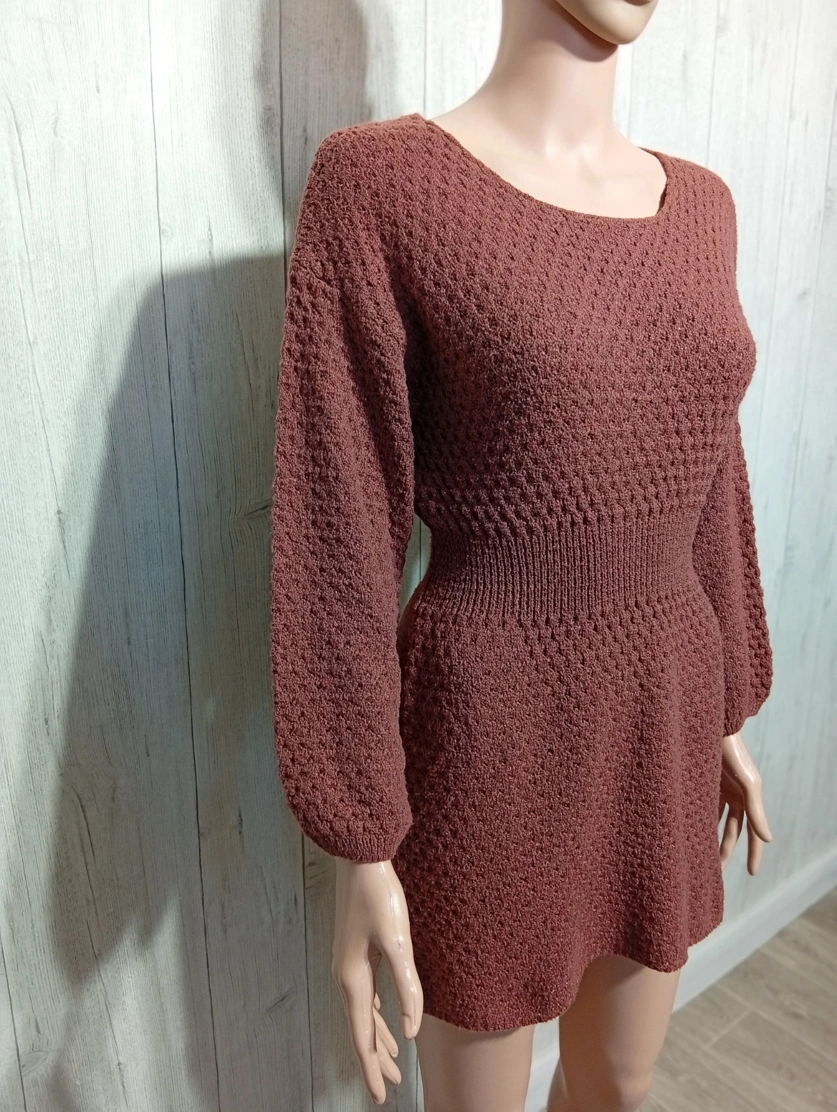 Robe femme - taille S/36 - shein-couleur marron – Shein – taille S / 36 / 8 4