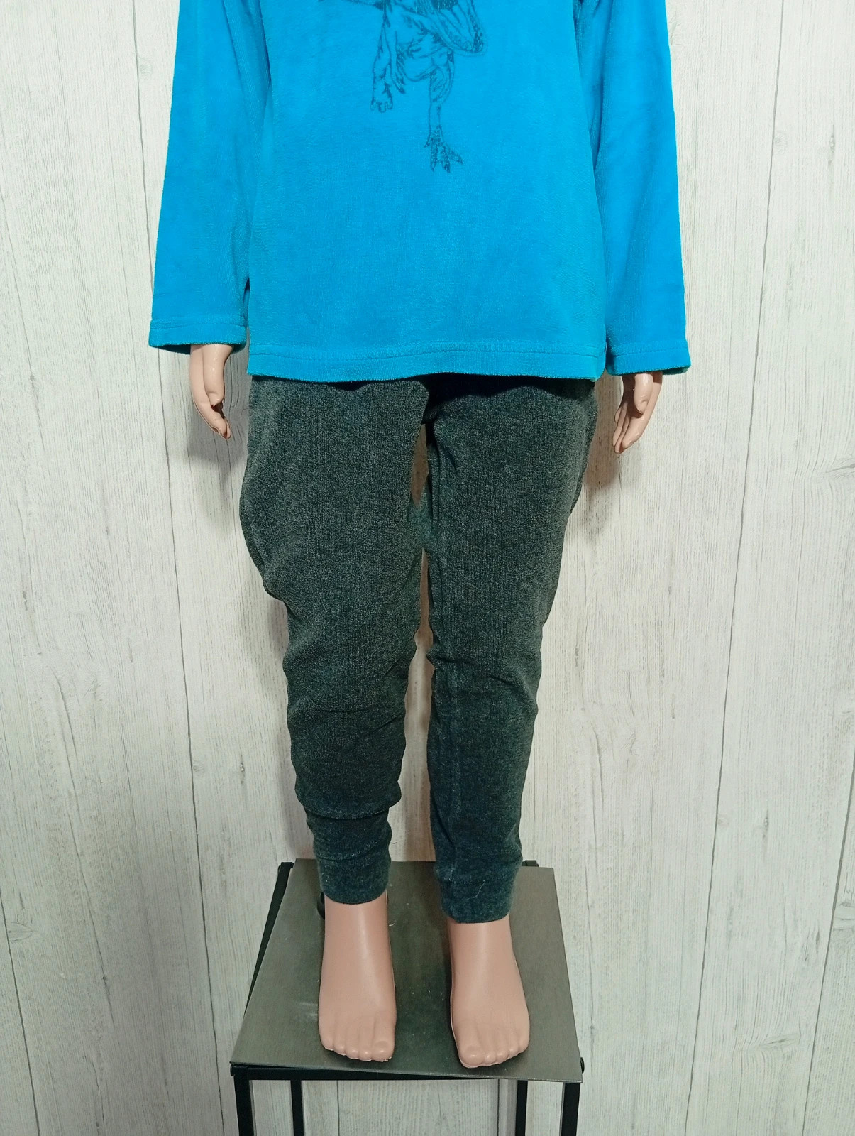 Pyjama 2pieces garcon - taille 5 ans (107/113cm)- kiabi - couleur turquoise et gris – In Extenso – taille 5 ans / 110 cm 3
