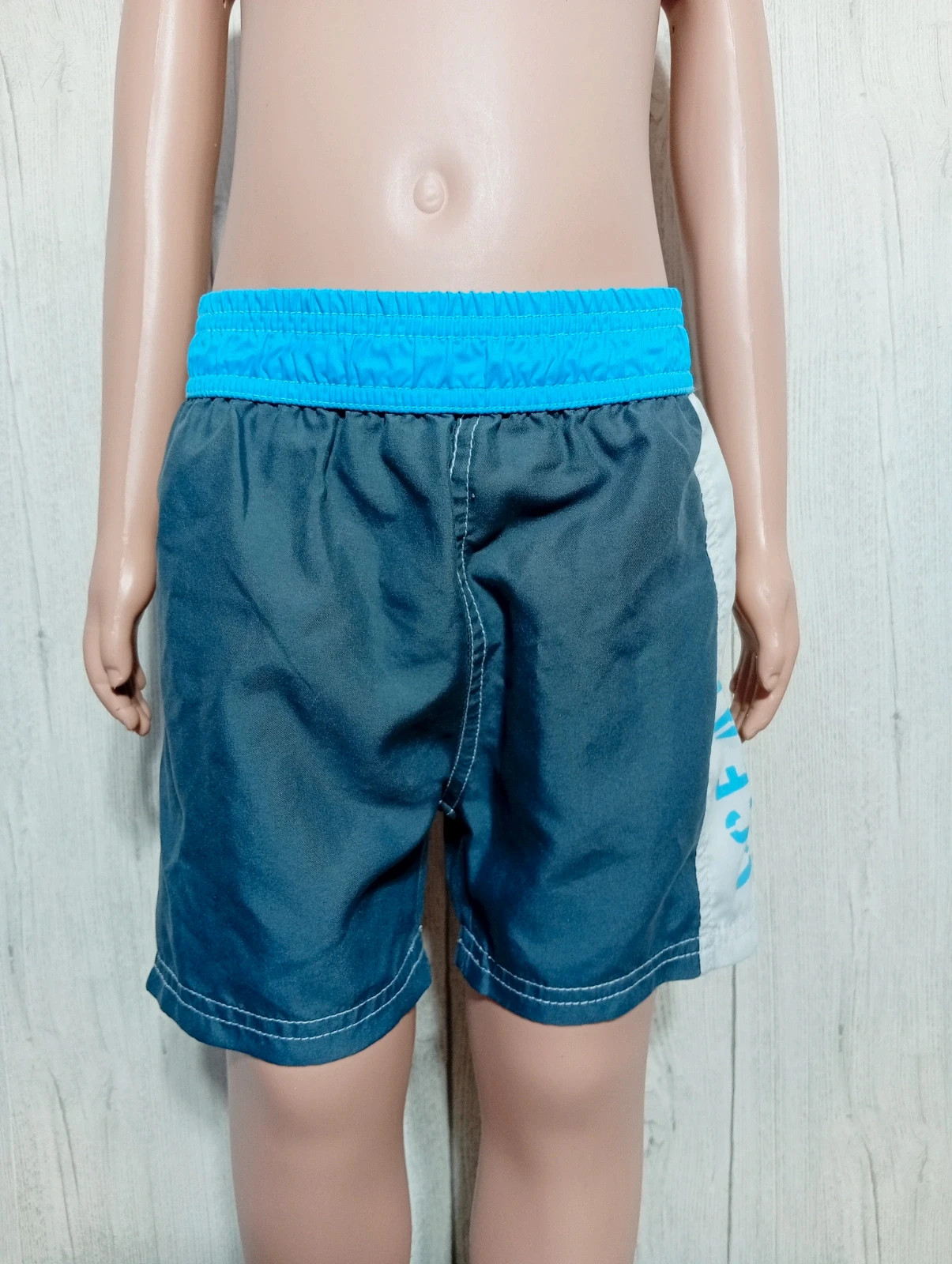 Short de bain garçon - taille 4 ans - couleur bleu et gris – Ocean – taille 4 ans / 104 cm