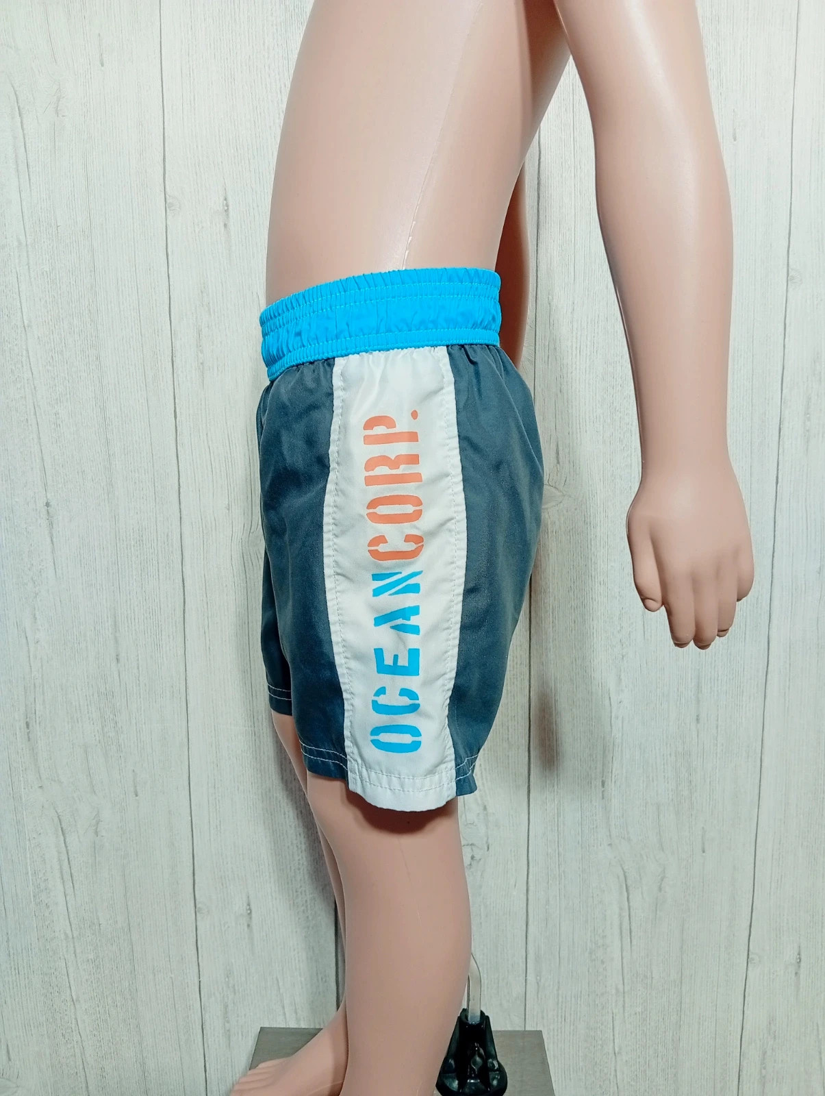 Short de bain garçon - taille 4 ans - couleur bleu et gris – Ocean – taille 4 ans / 104 cm 5