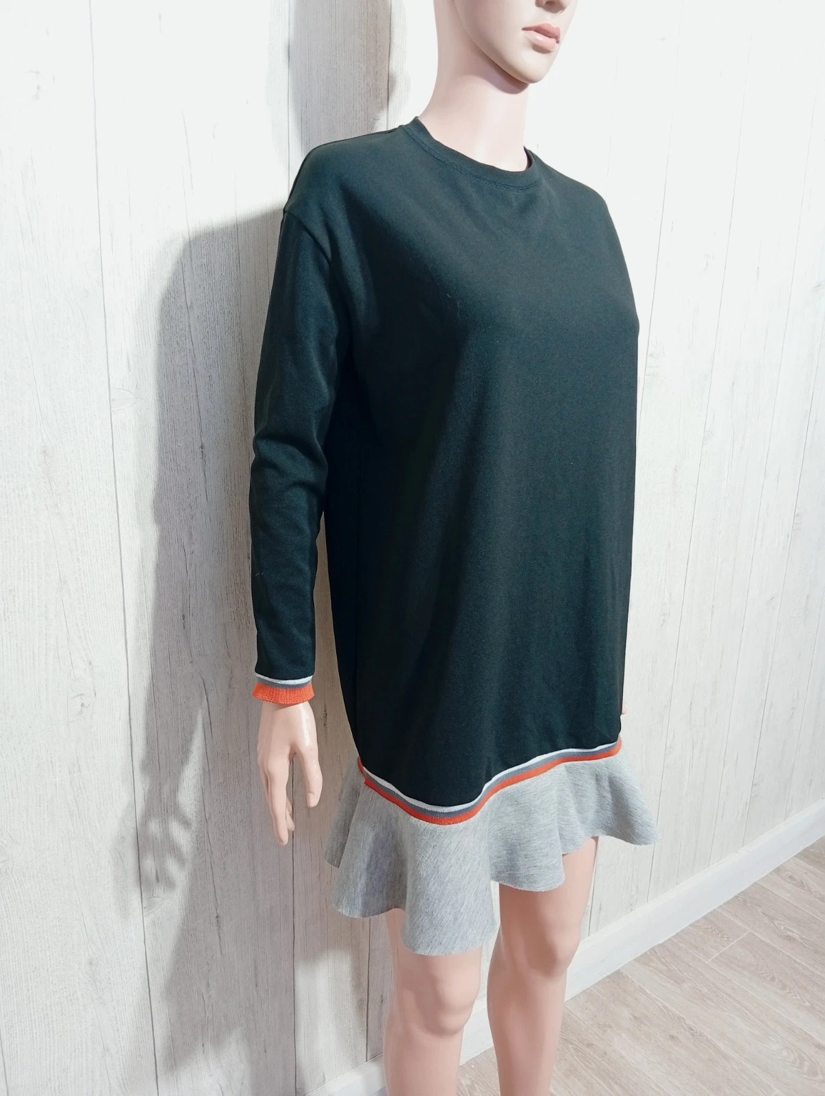 Robe femme - taille S/36 - zara - couleur noir gris – Zara – taille S / 36 / 8 4