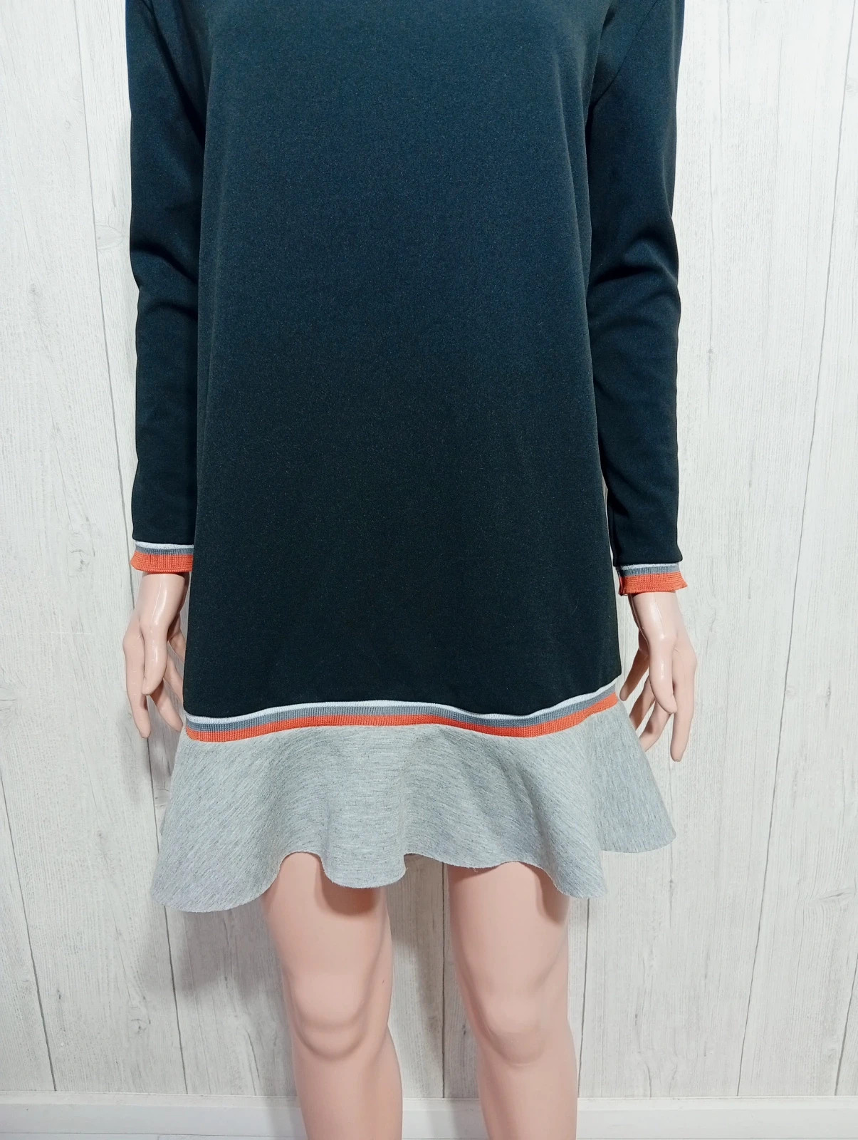 Robe femme - taille S/36 - zara - couleur noir gris – Zara – taille S / 36 / 8 3