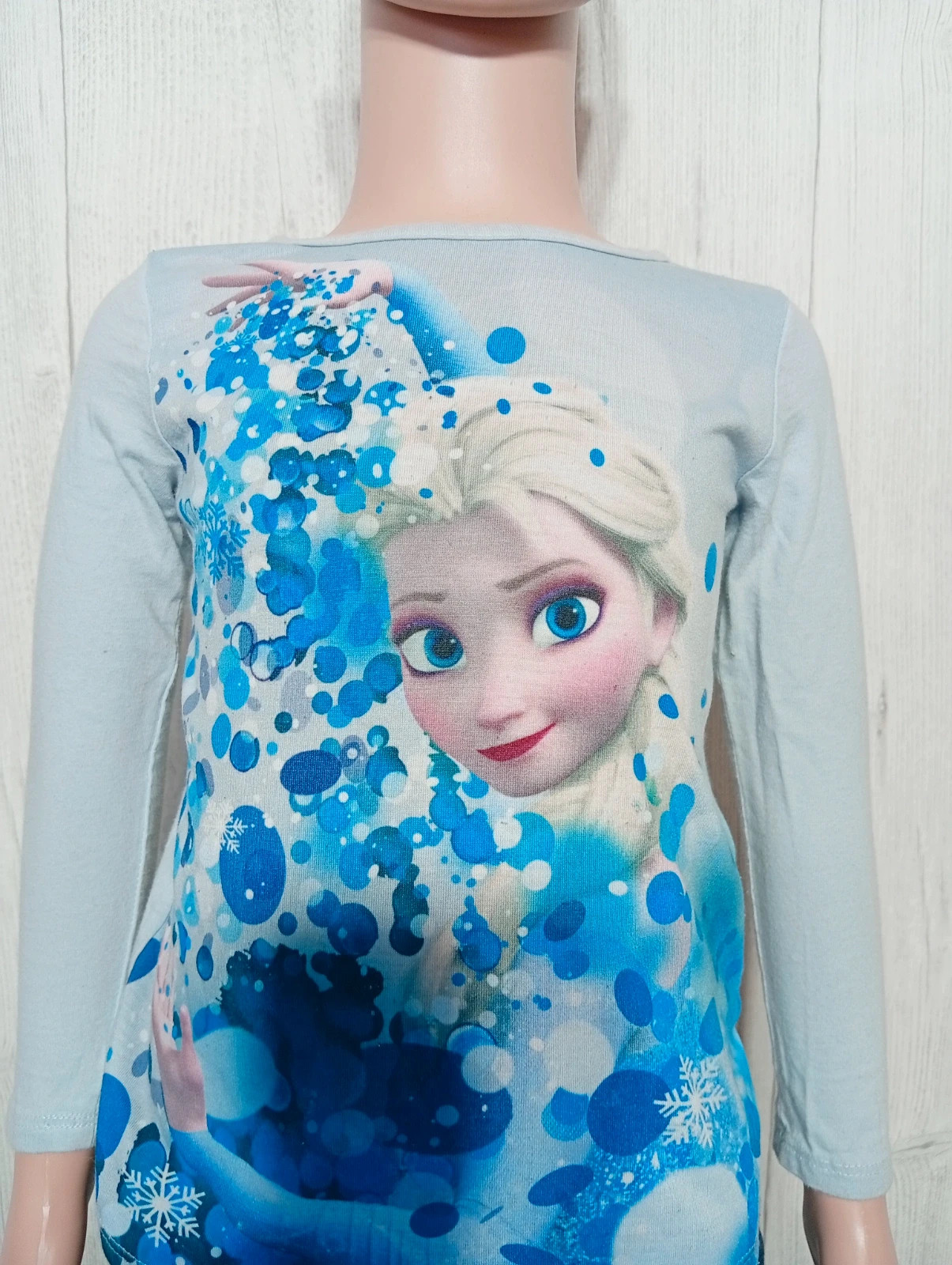 T-shirt manche longue fille - taille 2/3 ans - disney - couleur bleu – Disney – taille 24-36 mois / 92 cm 2