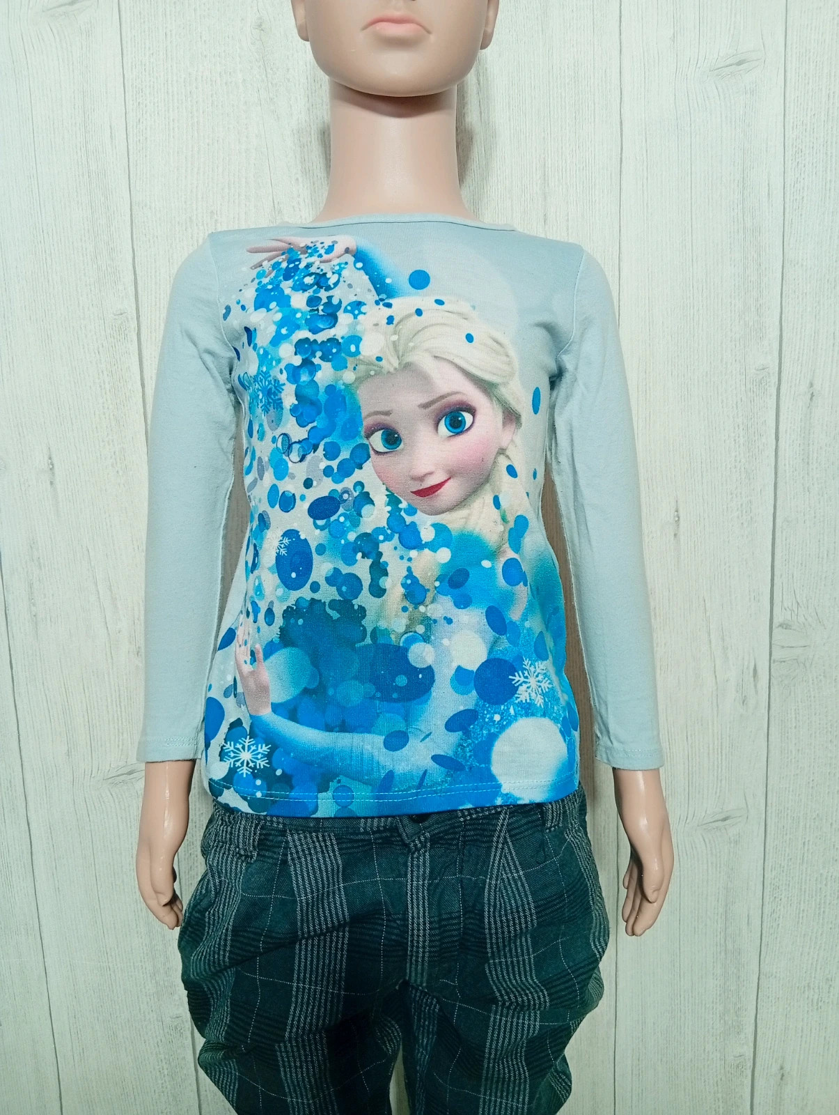 T-shirt manche longue fille - taille 2/3 ans - disney - couleur bleu – Disney – taille 24-36 mois / 92 cm