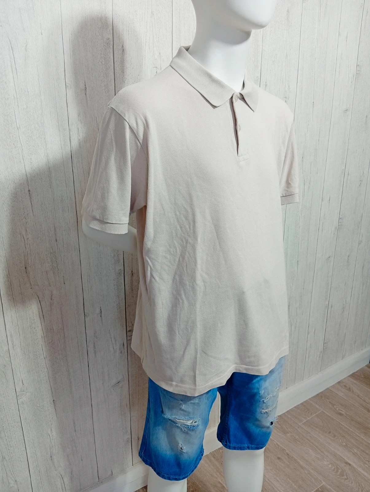 Polo homme - taille L/40- stone park - couleur beige – Stone Park – taille L 4