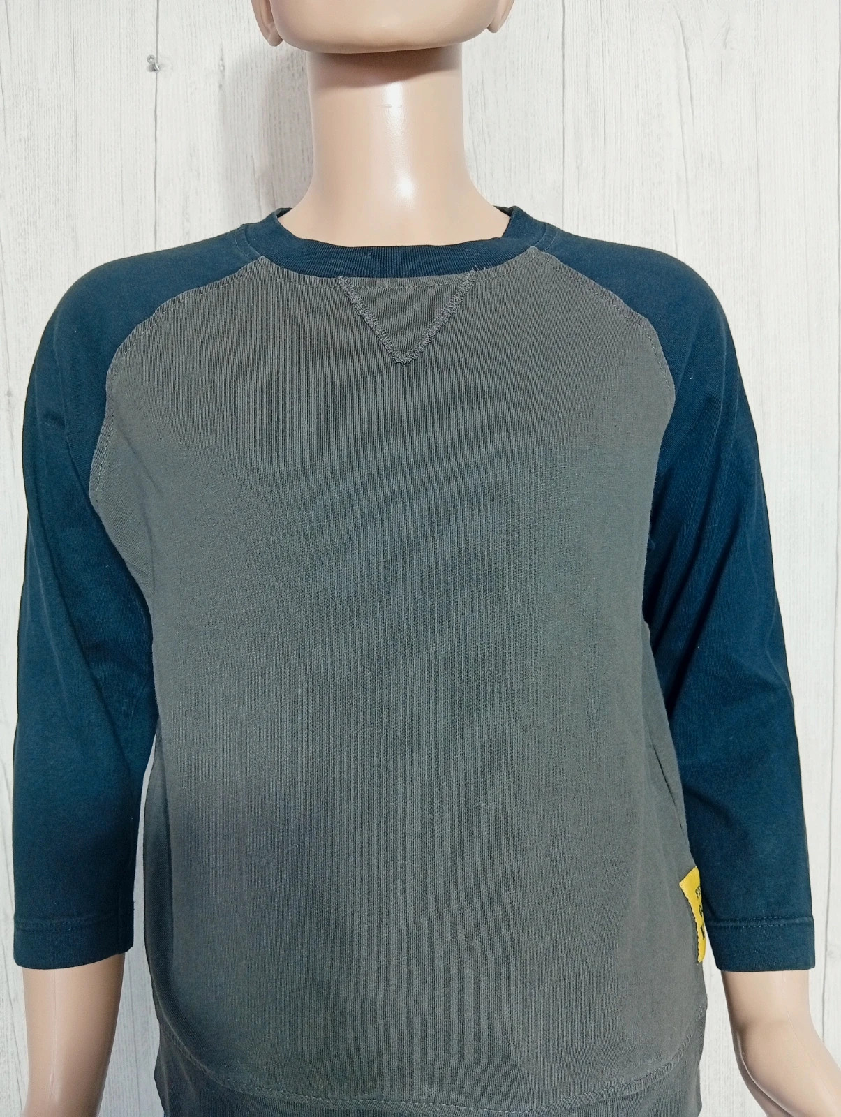 T-shirt manche longue garçon - taille 6 ans (116 cm) - zara - couleur noir et gris – Zara – taille 6 ans / 116 cm 2