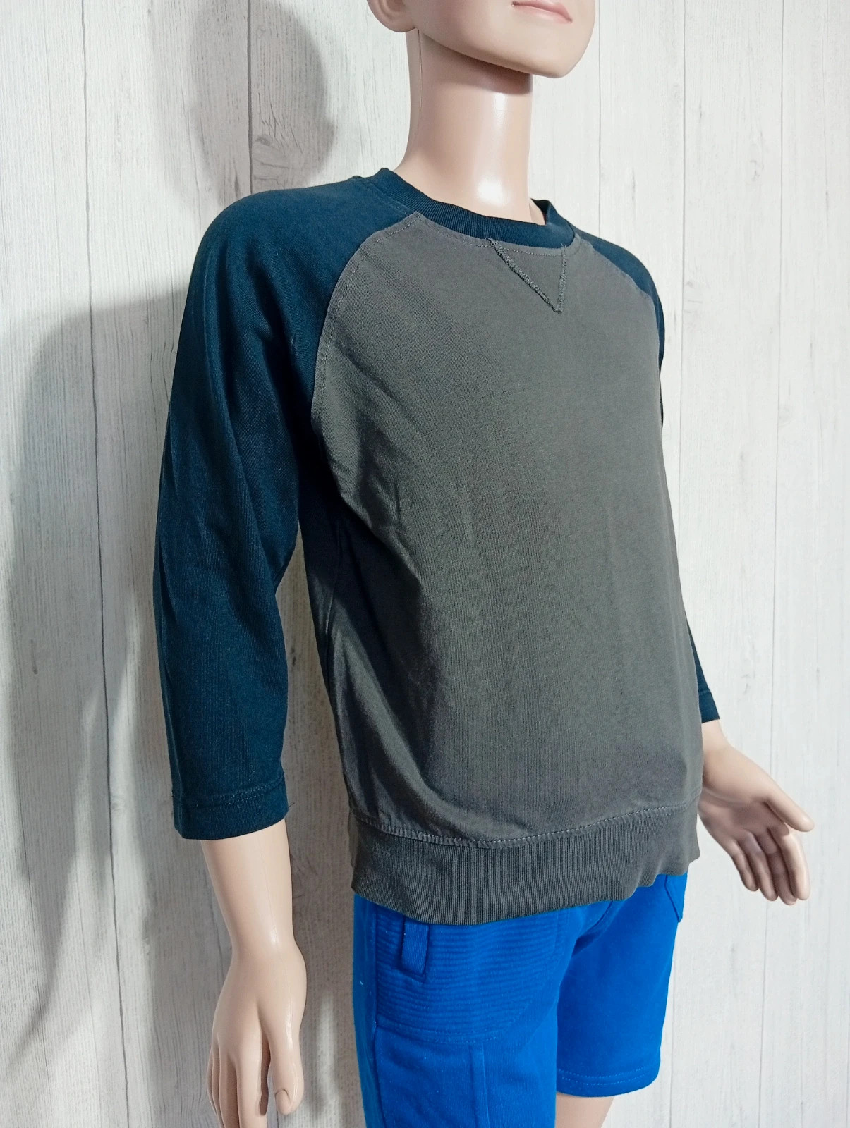 T-shirt manche longue garçon - taille 6 ans (116 cm) - zara - couleur noir et gris – Zara – taille 6 ans / 116 cm 4