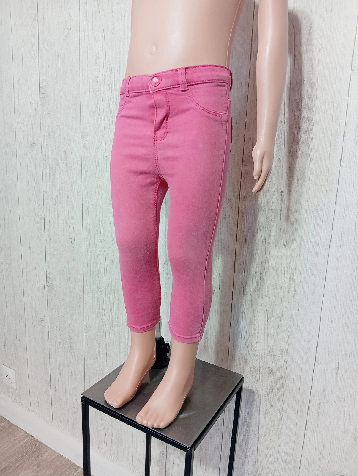 Jeans fille - taille 2ans (86cm) -obaibi - couleur fushia – Obaïbi – taille 18-24 mois / 86 cm 5