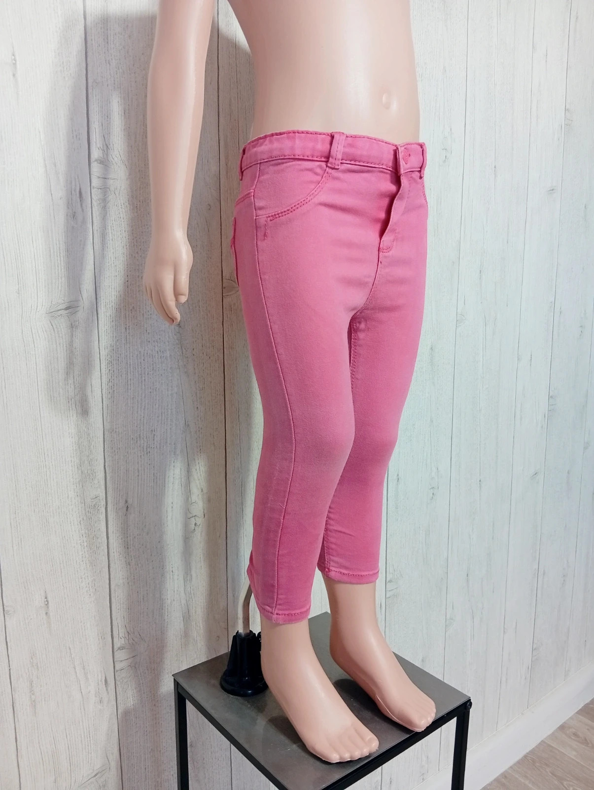 Jeans fille - taille 2ans (86cm) -obaibi - couleur fushia – Obaïbi – taille 18-24 mois / 86 cm 4