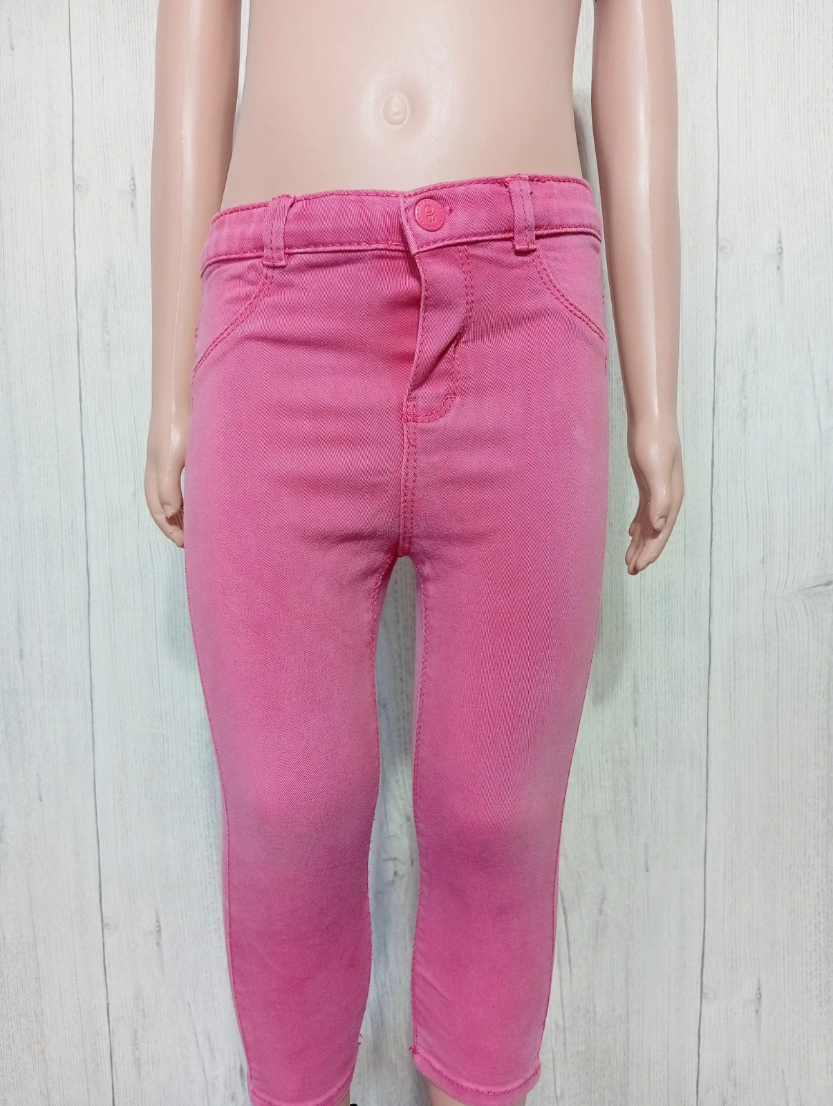 Jeans fille - taille 2ans (86cm) -obaibi - couleur fushia – Obaïbi – taille 18-24 mois / 86 cm 2