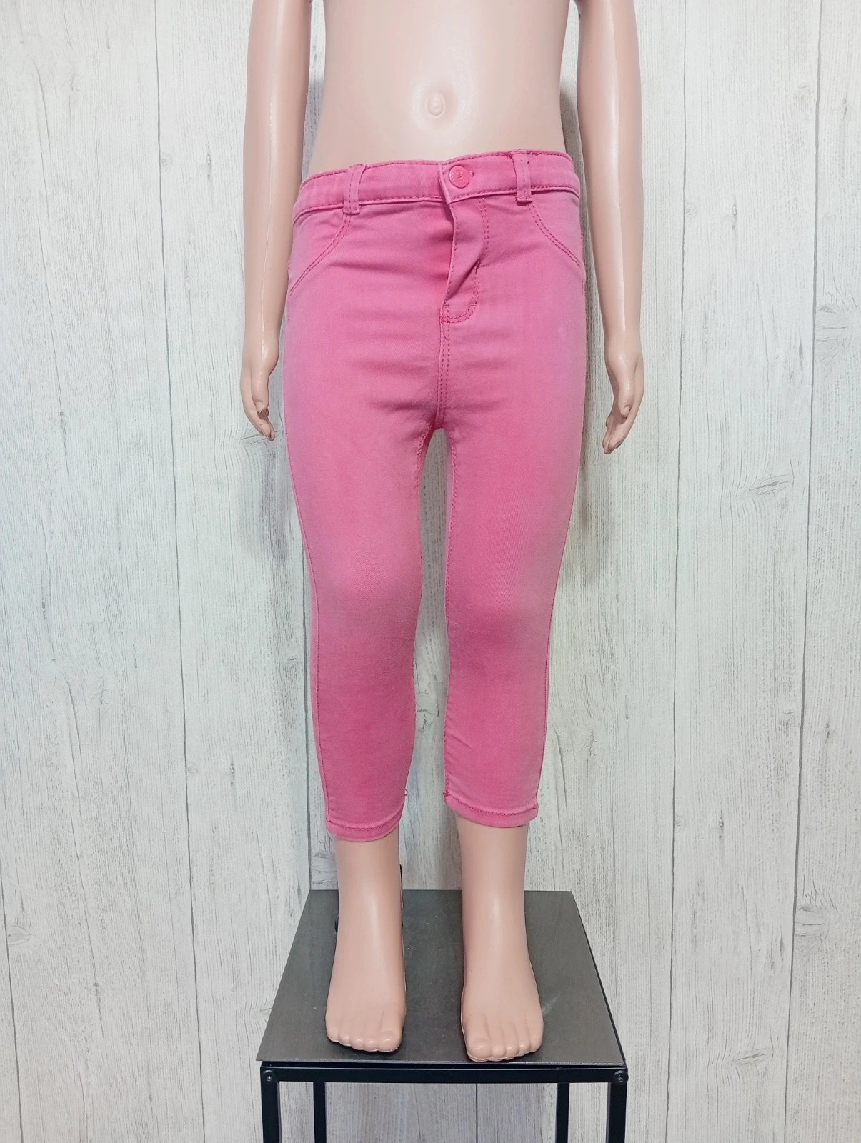 Jeans fille - taille 2ans (86cm) -obaibi - couleur fushia