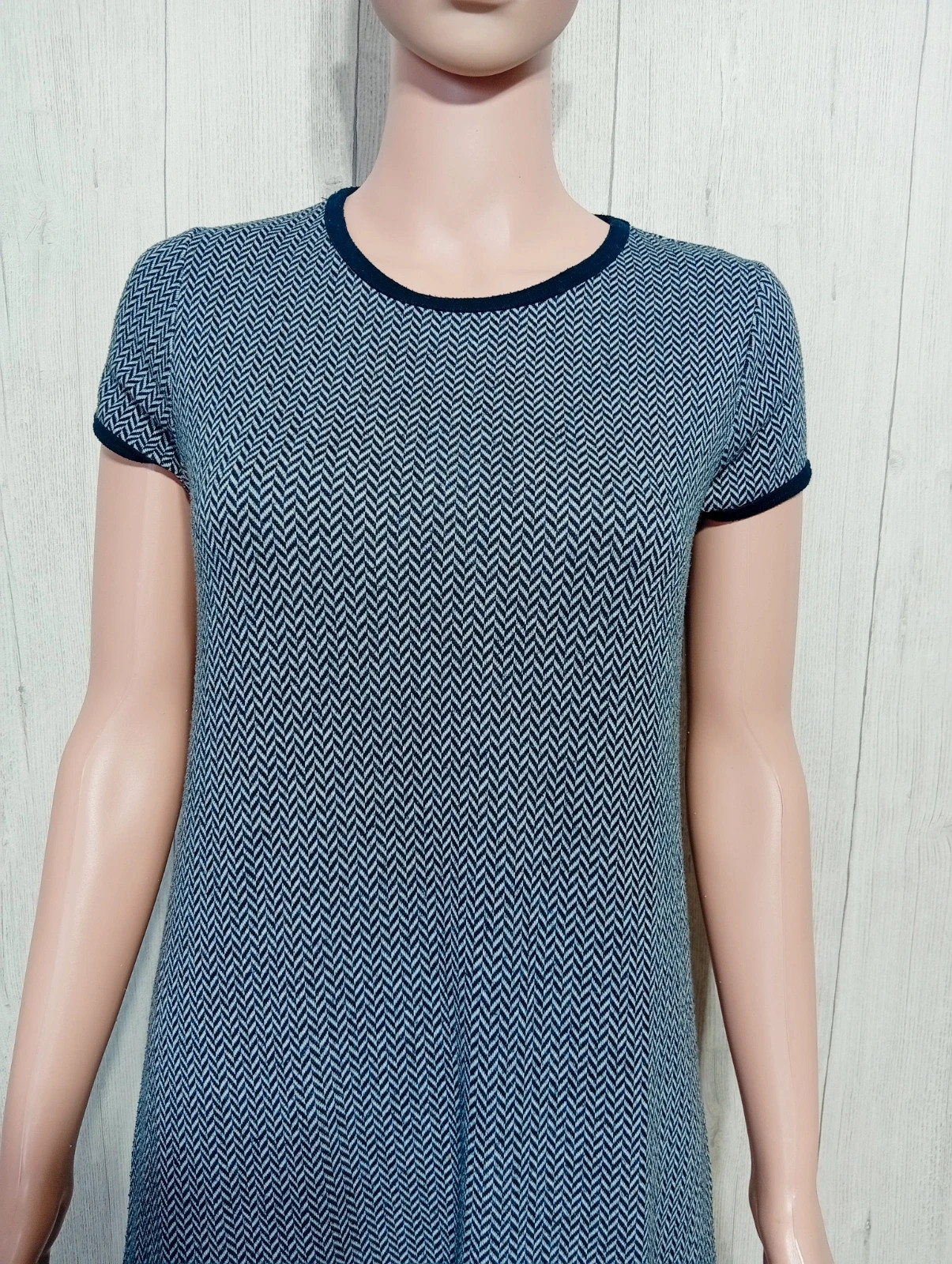 Robe femme - taille S/36 - bizzbee - couleur gris et marine – Bizzbee – taille S / 36 / 8 3