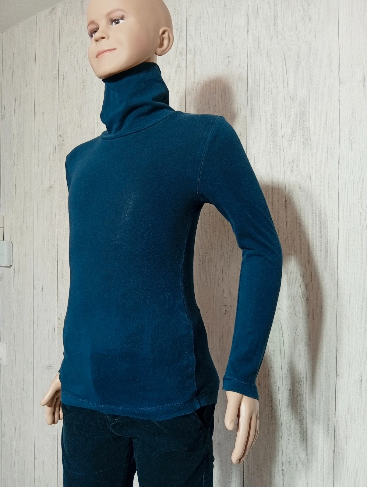 Pull a col roulé fille - taille 8 ans ( 126/131 cm) - Kiabi - couleur marine – Kiabi – taille 8 ans / 128 cm 5