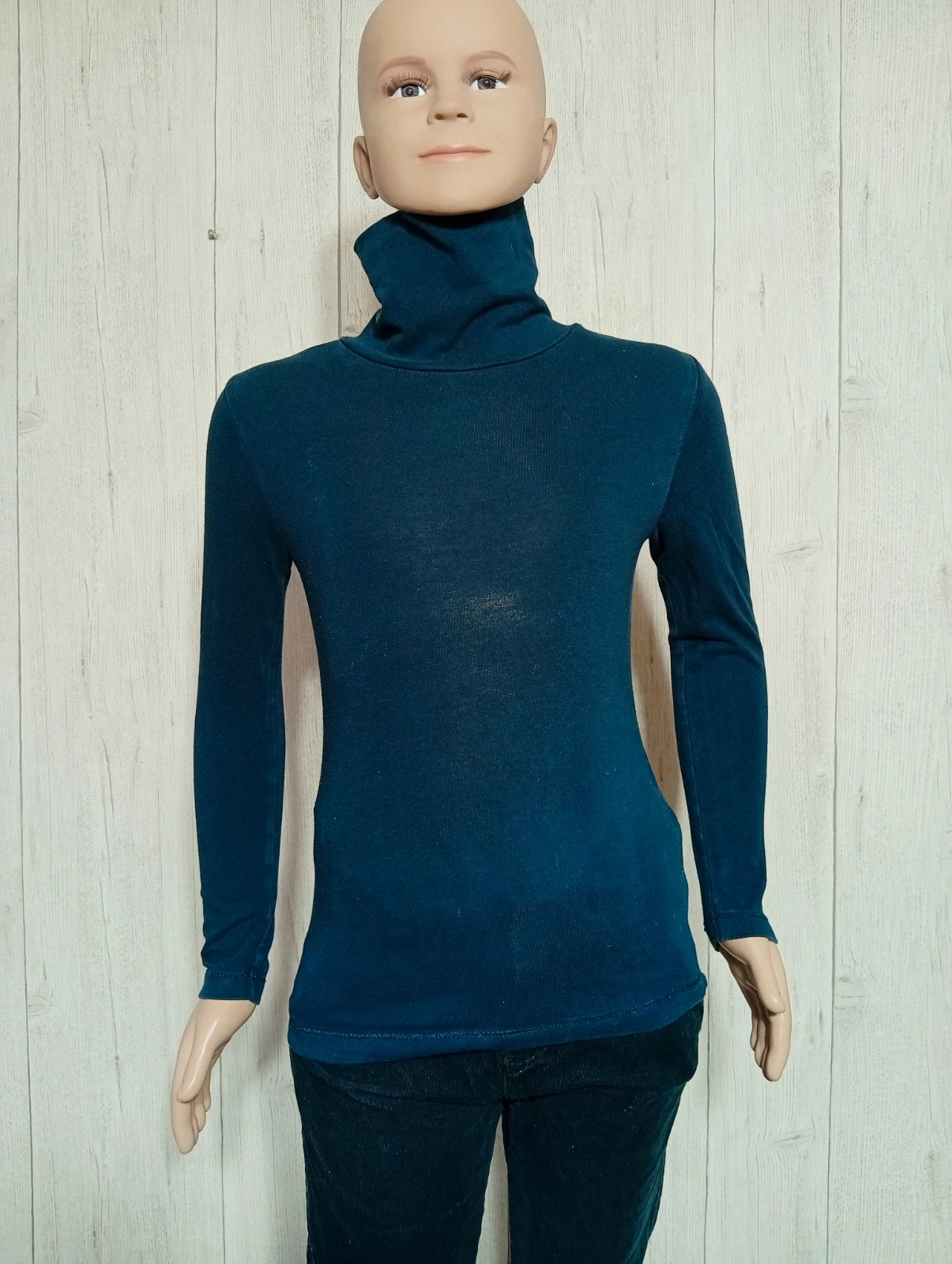 Pull a col roulé fille - taille 8 ans ( 126/131 cm) - Kiabi - couleur marine – Kiabi – taille 8 ans / 128 cm