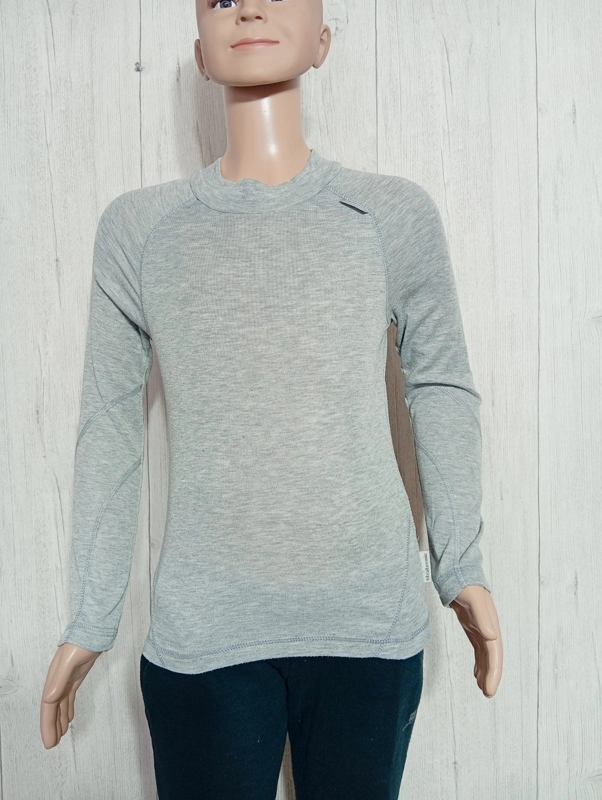 T-shirt manche longue garçon - taille 10ans(133/142 cm) - oxylane- couleur gris