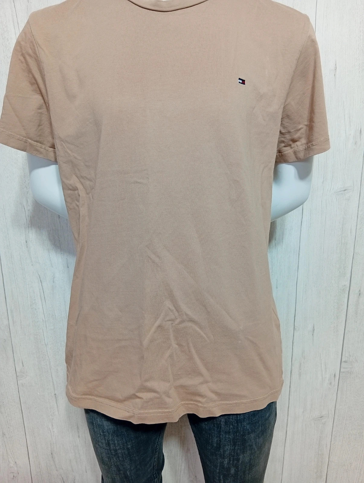 T-shirt manche courte homme - taille L/40 - Tommy Hilfiger - couleur beige – Tommy Hilfiger – taille L 3