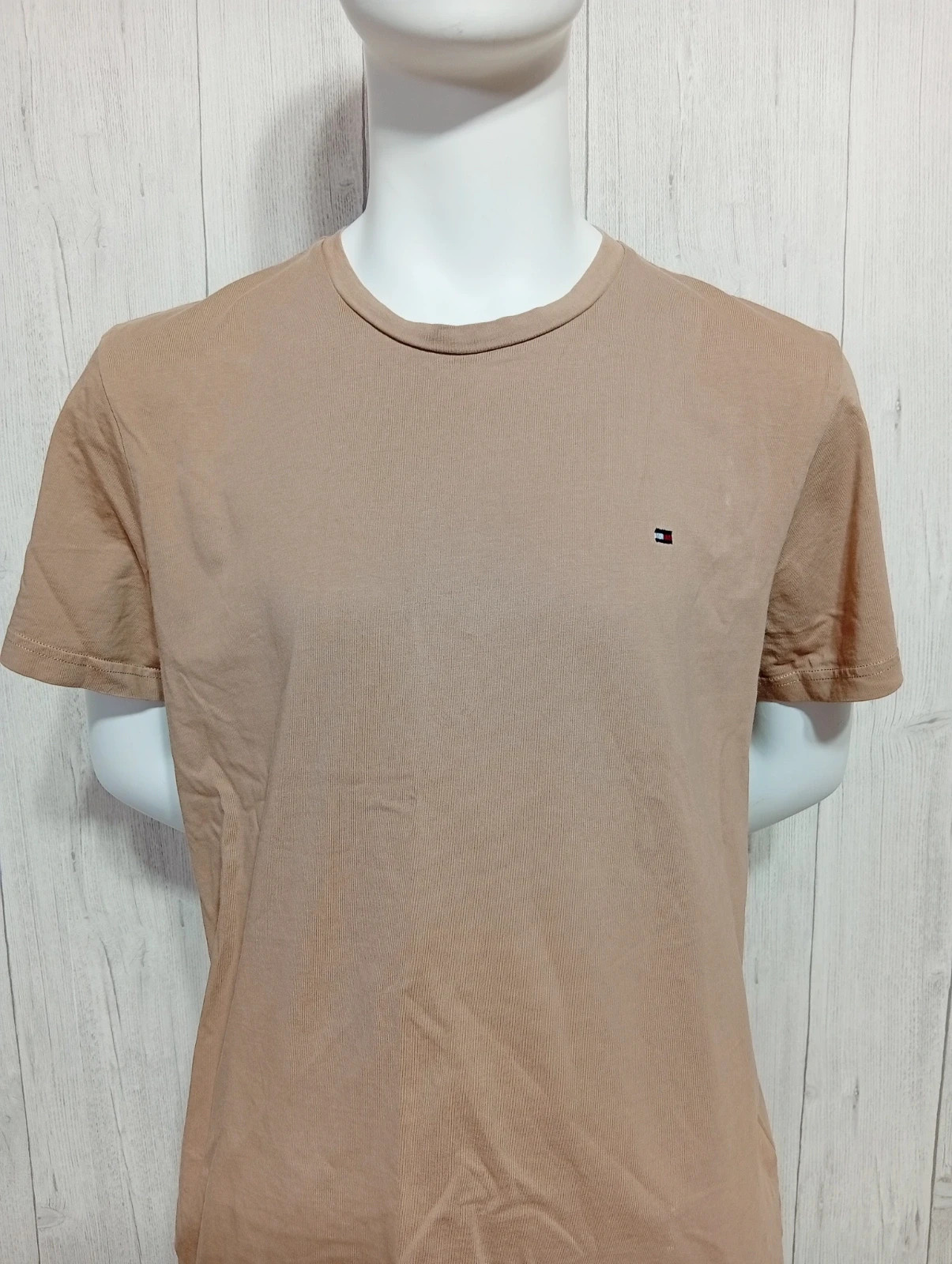 T-shirt manche courte homme - taille L/40 - Tommy Hilfiger - couleur beige – Tommy Hilfiger – taille L 2
