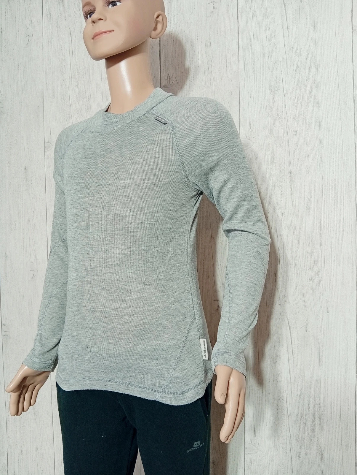 T-shirt manche longue garçon - taille 10ans(133/142 cm) - oxylane- couleur gris – Oxylane – taille 10 ans / 140 cm 5
