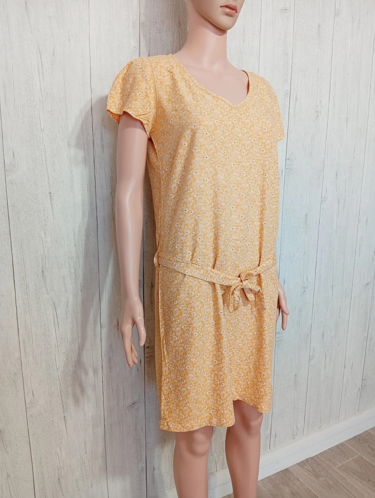 Robe femme - taille S/36 - bonobo - couleur jaune et blanc – Bonobo – taille S / 36 / 8 4