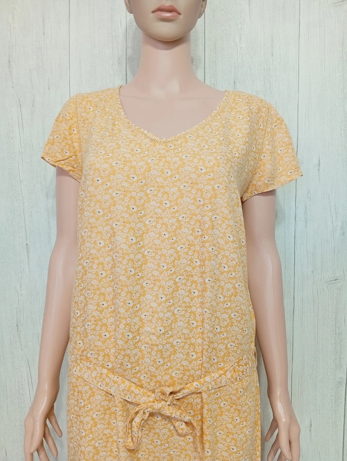 Robe femme - taille S/36 - bonobo - couleur jaune et blanc – Bonobo – taille S / 36 / 8 2