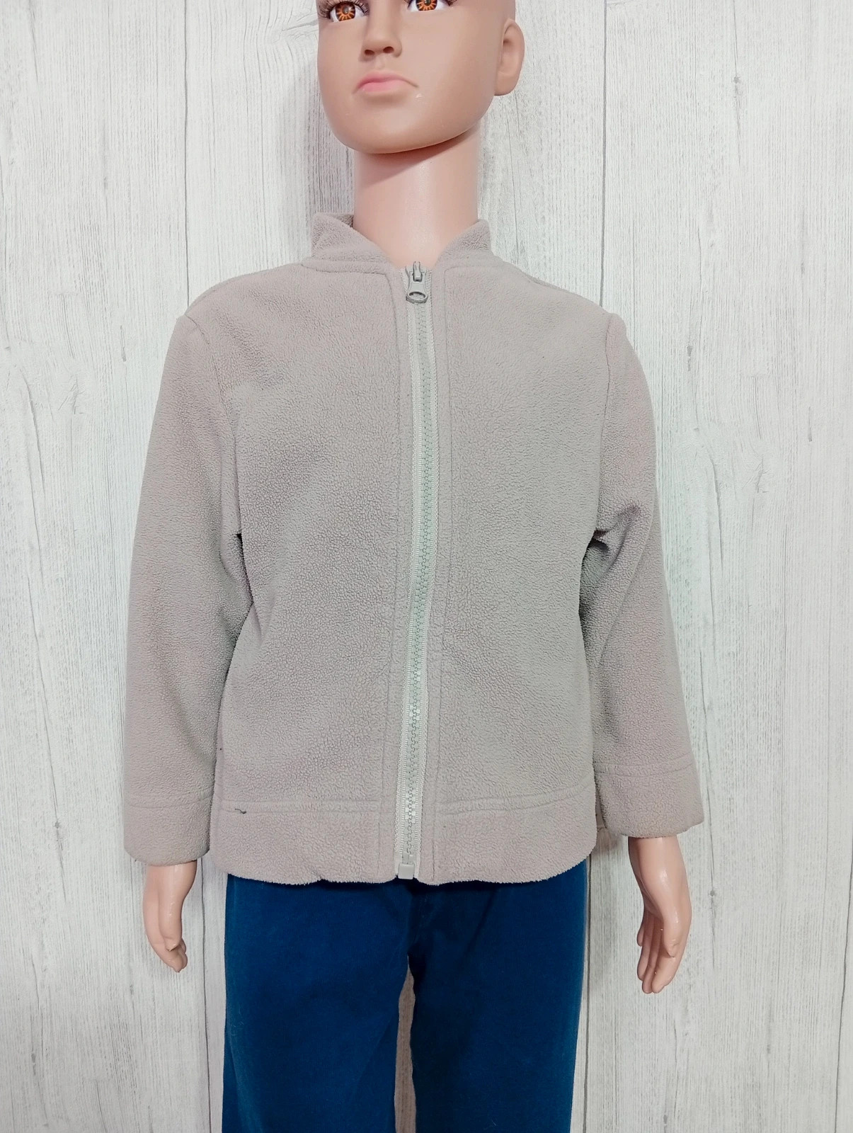 Gilet polaire garcon - taille 4ans (102 cm) - Vertbaudet - couleur gris