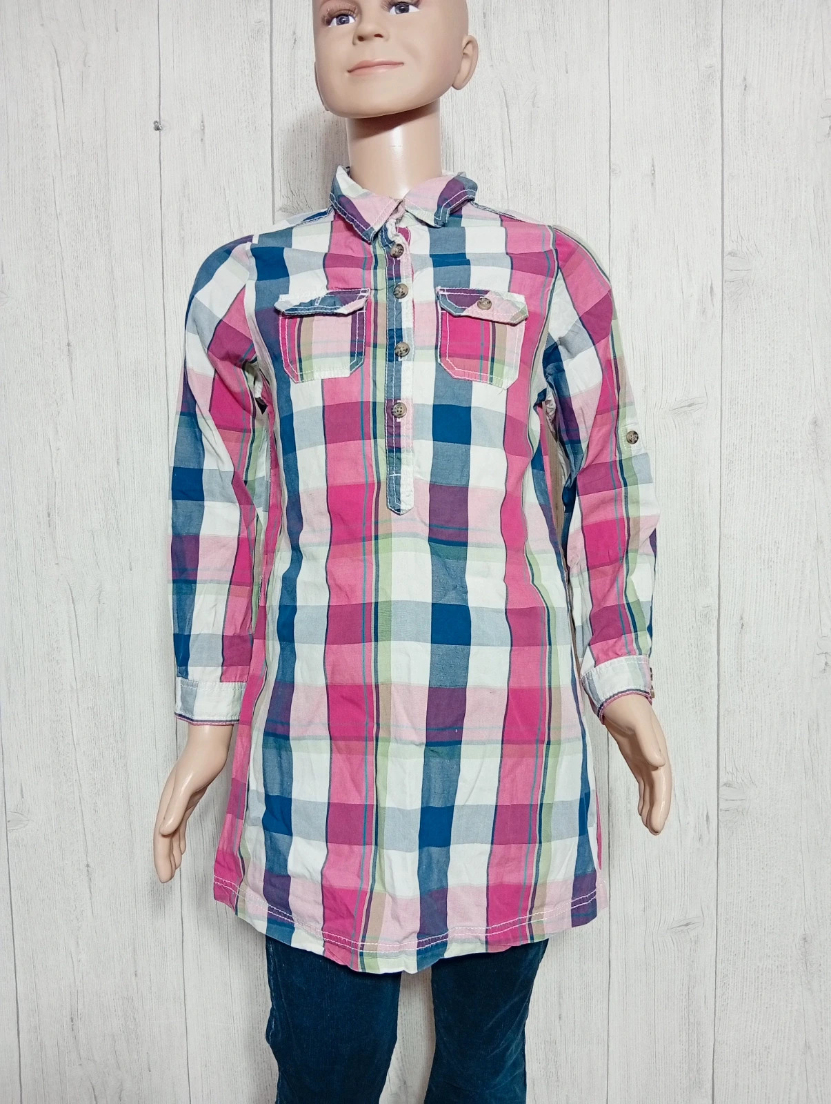 Chemise fille - taille 8 ans (128 cm) - bilook- multicolore