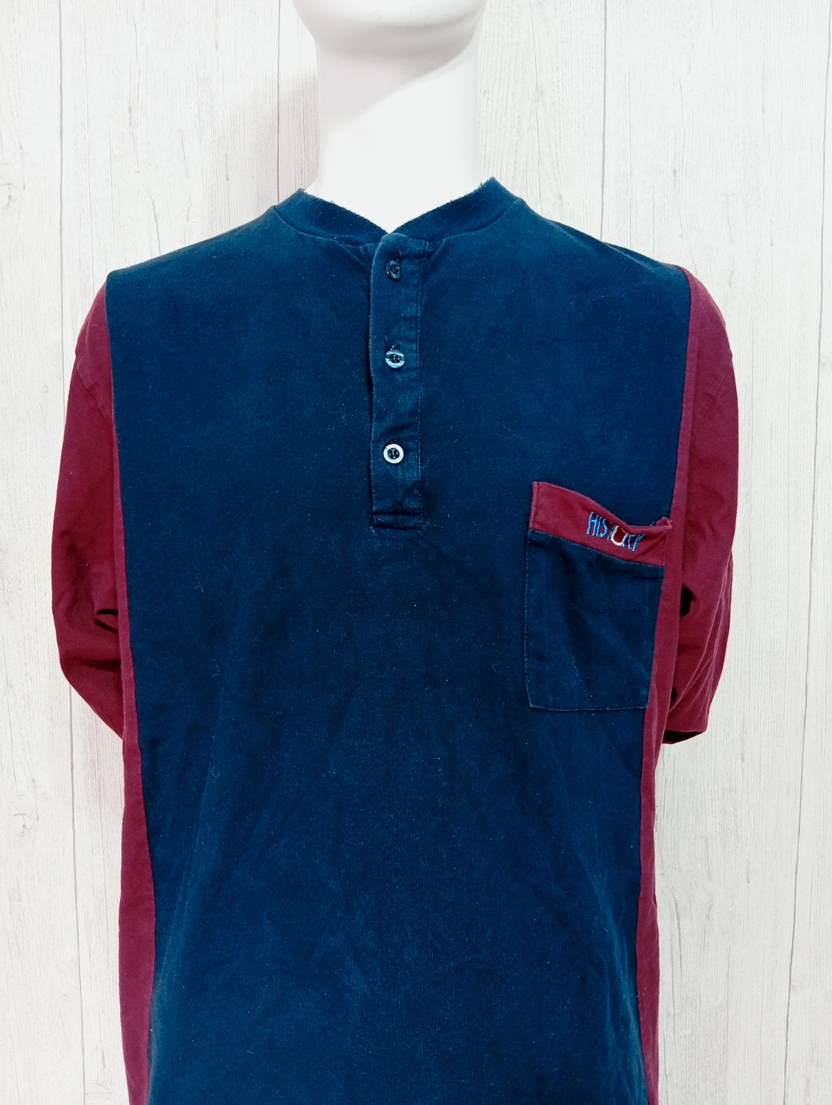 Polo homme - taille L/40 - cambier - couleur marine et bordeaux – cambier – taille L 2