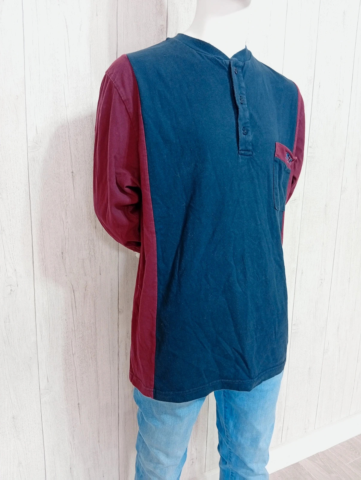 Polo homme - taille L/40 - cambier - couleur marine et bordeaux – cambier – taille L 4