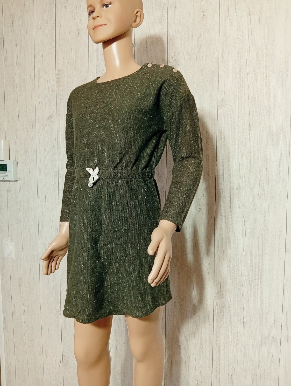 Robe fille - taille 8 ans - RR - couleur vert foncé – RR – taille 8 ans / 128 cm 5