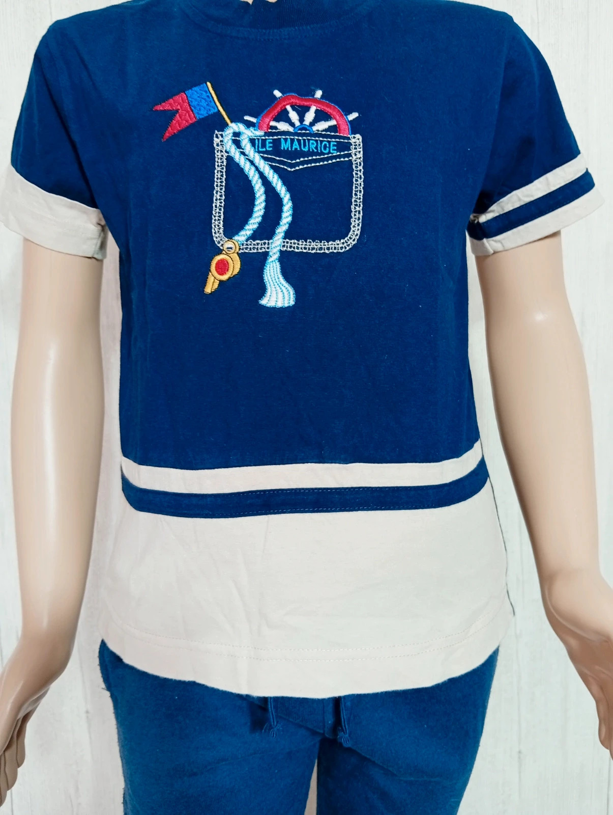 T-shirt manche courte garçon - taille 7/8 ans - citadel- couleur marine – Citadel – taille 7 ans / 122 cm 3