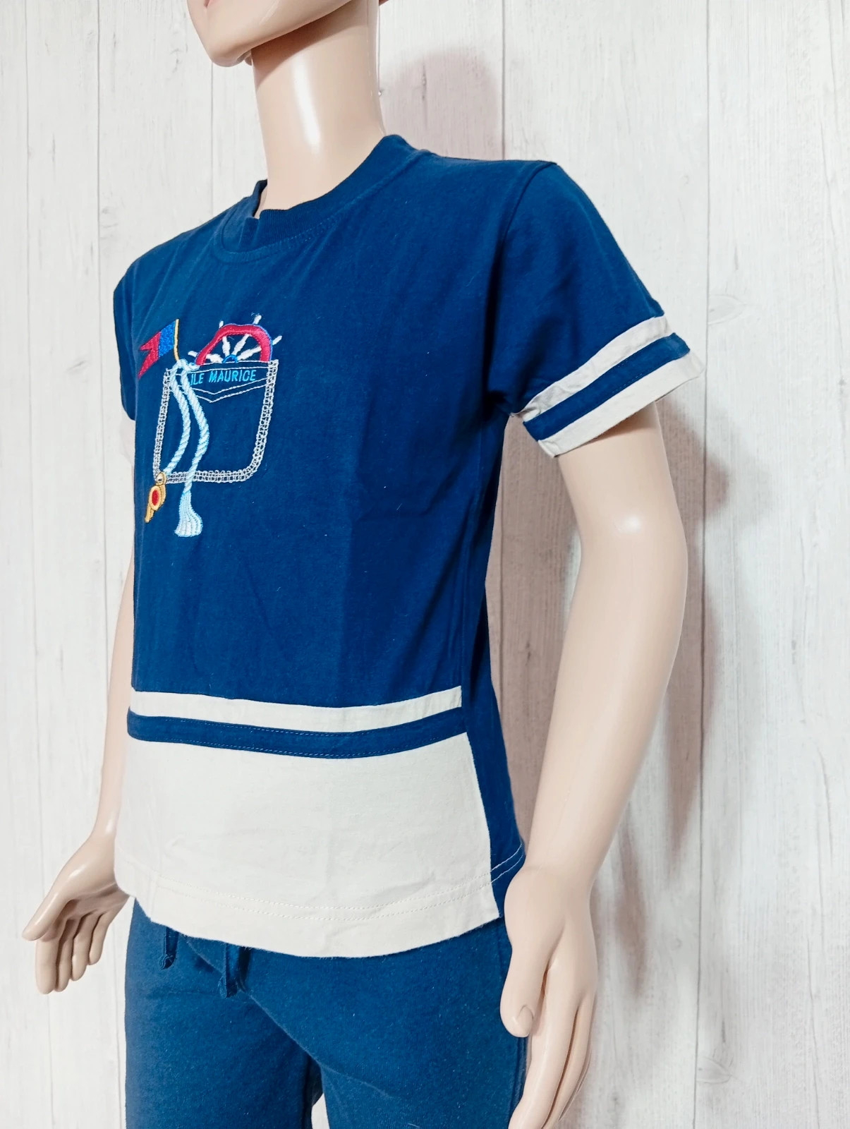 T-shirt manche courte garçon - taille 7/8 ans - citadel- couleur marine – Citadel – taille 7 ans / 122 cm 5