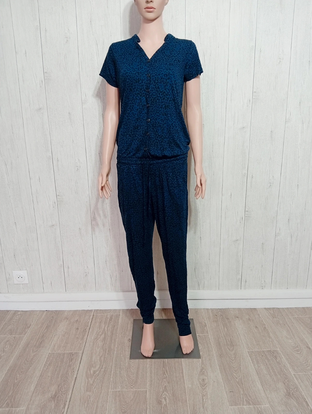 Combinaison femme - taille M/38 - M&S Mode - couleur marine et noir