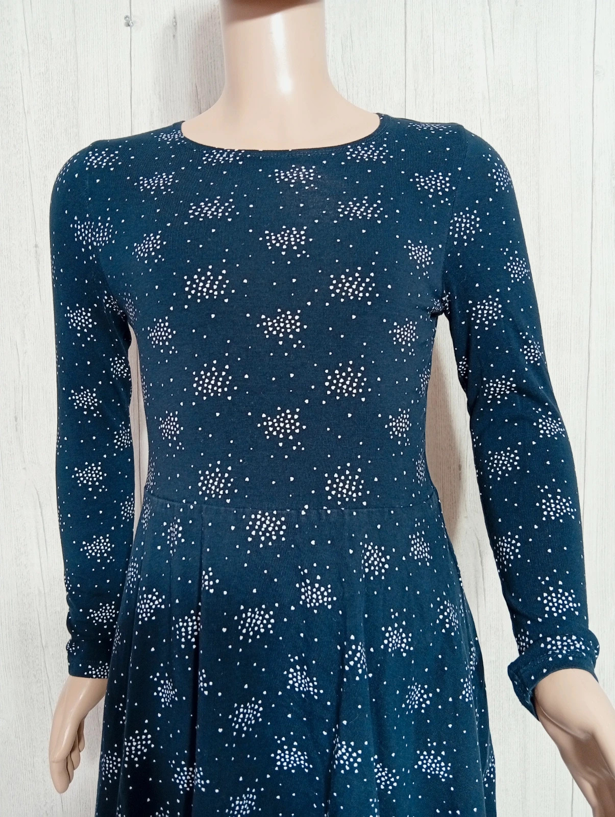 Robe fille - taille 6/8 ans ( 122/128 cm) - H&M- couleur marine et blanc – H&M – taille 7 ans / 122 cm 2